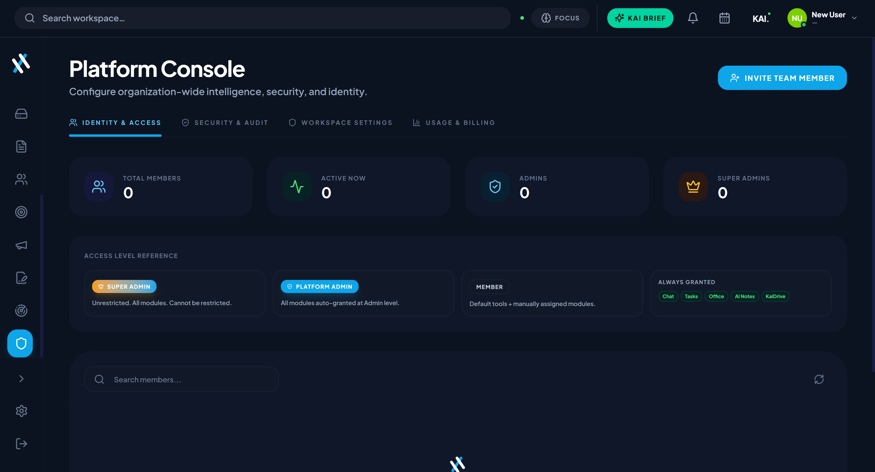 Kaimesh — admin and security console